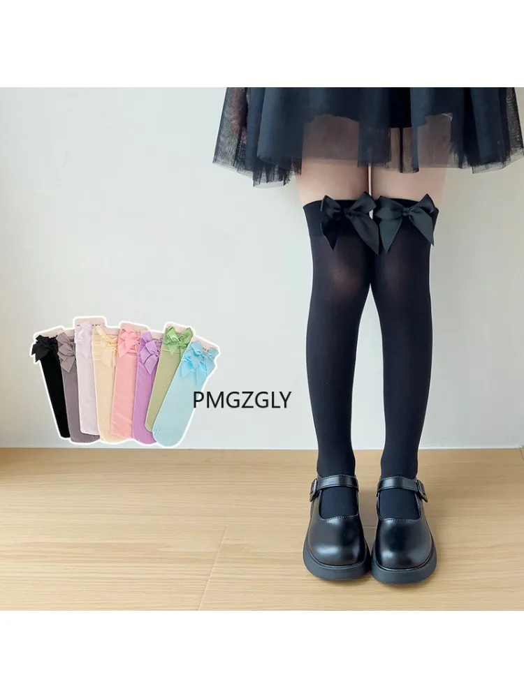 Girls Stockings * Pink Bow Kne - Thigh High Sock Stay Up avaliação e preço