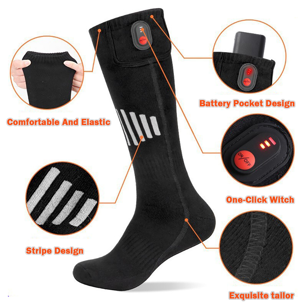 Winter Heated Socks With Batte - Thermal Sock Winter avaliação e preço
