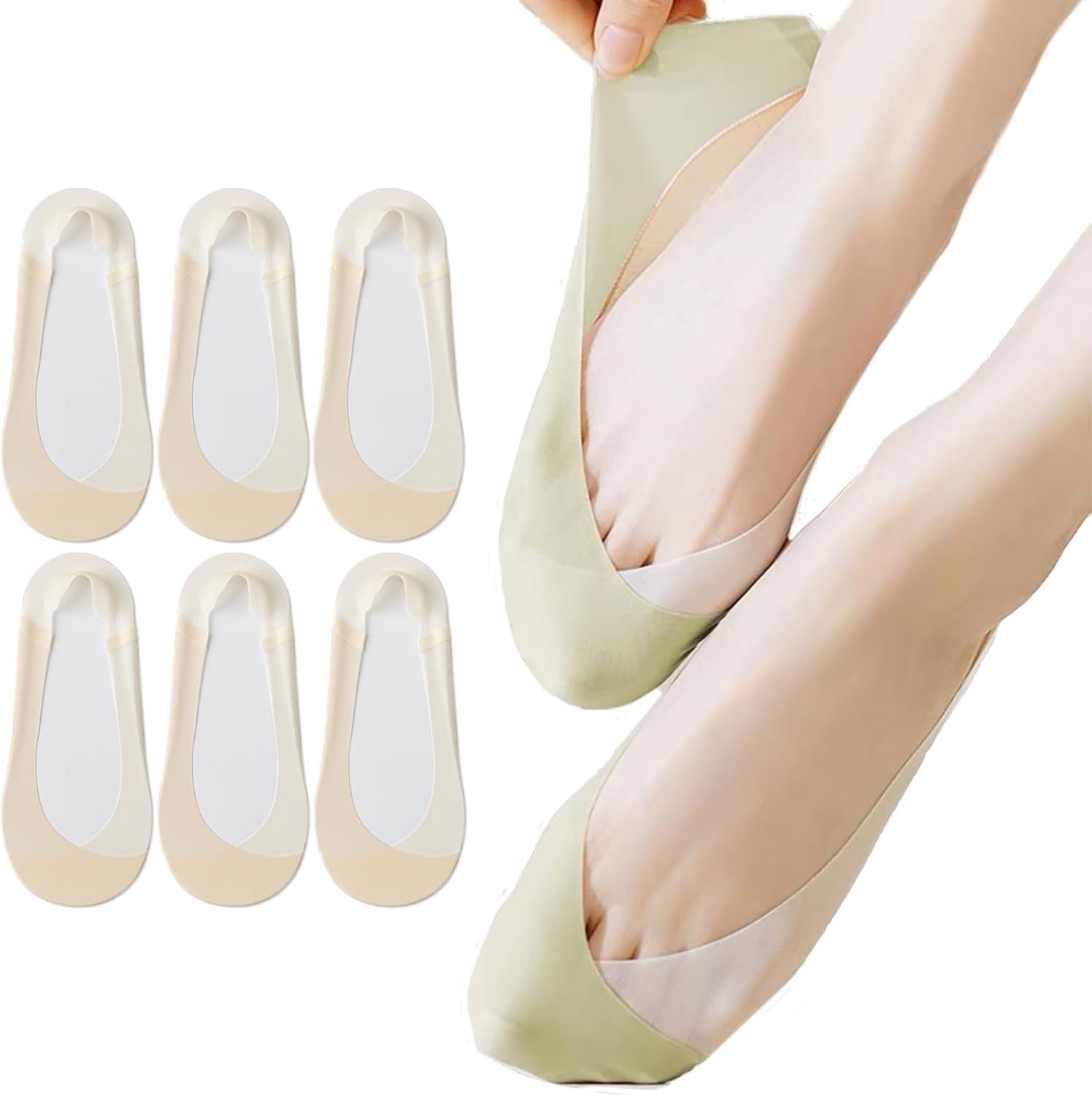 Caudblor 6 Pack Thin No Show S - Invisibility Sock Loafer avaliação e preço