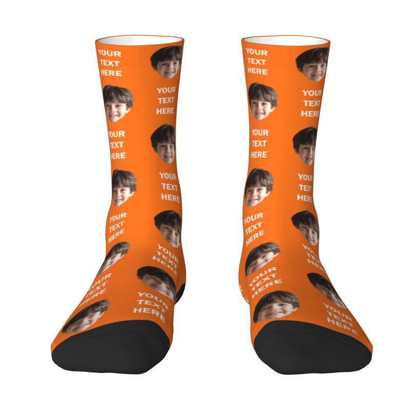 Personalized Photo Text Custom - Dress Sock Men avaliação e preço