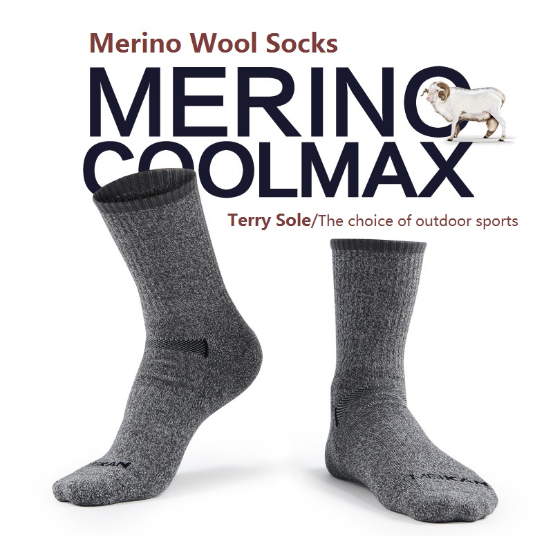MEIKAN Men Merino Wool Socks C - Wool Hiking Sock avaliação e preço
