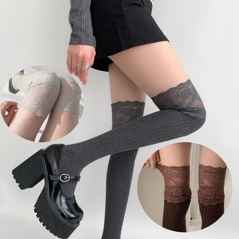 Soft Cotton Thigh High Socks,  - Boot Sock Slouchy avaliação e preço
