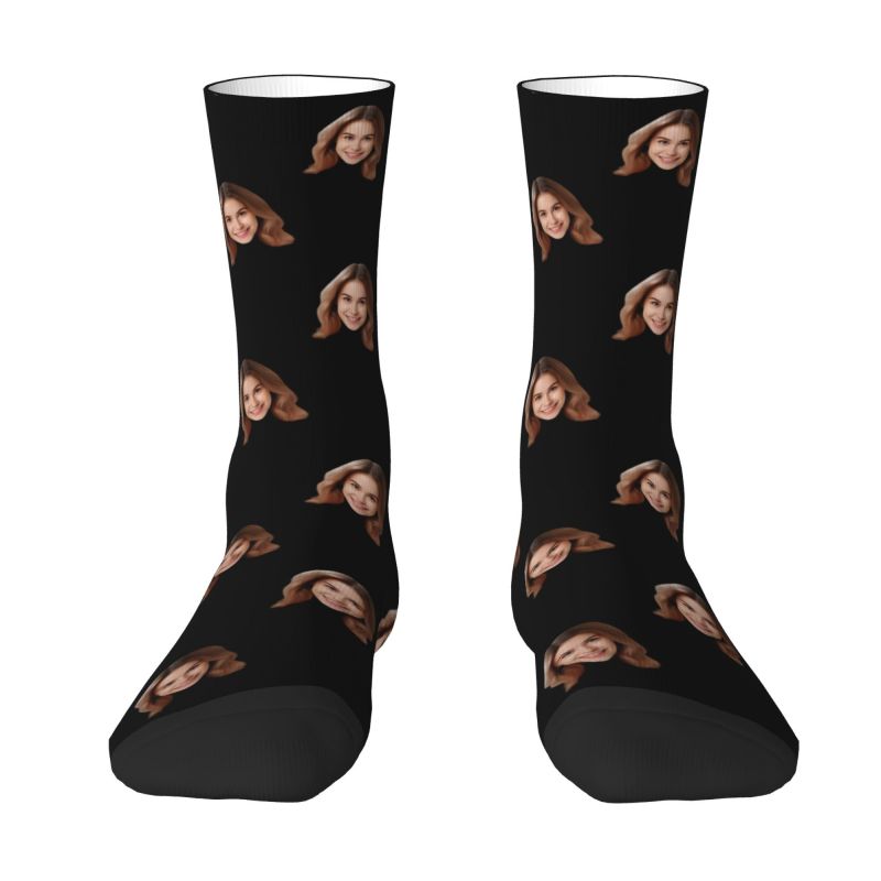 Personalized Custom Face Photo - Dress Sock Men avaliação e preço