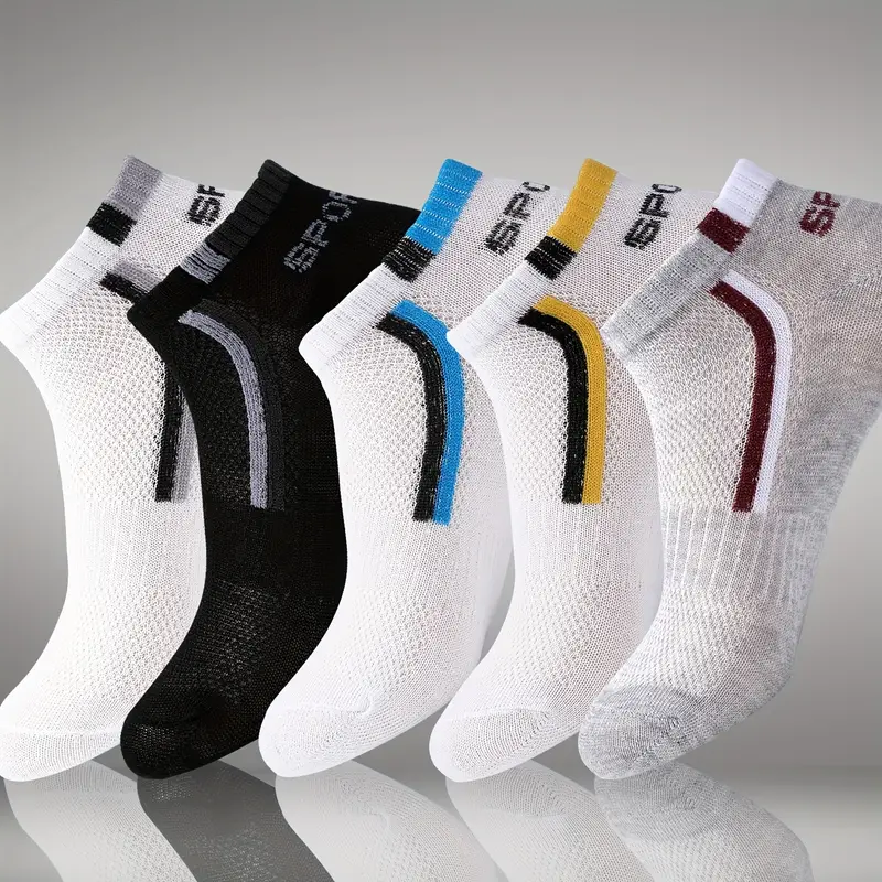 30Pairs Men's Color-block Mesh - Ankle Sock Low Cut avaliação e preço