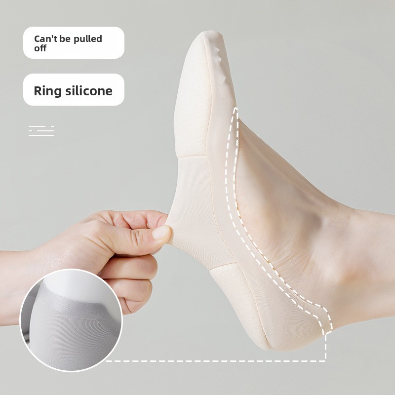 5Pair-Set Non-Slip Women Invis - Invisibility Sock Loafer avaliação e preço