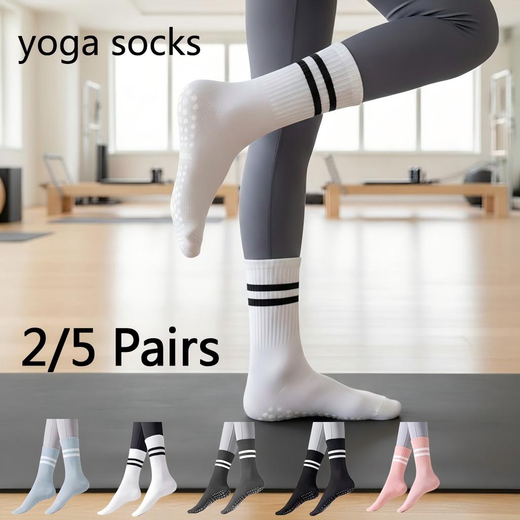 Women Non Slip Yoga Socks, Gri - No Show Sock Women avaliação e preço