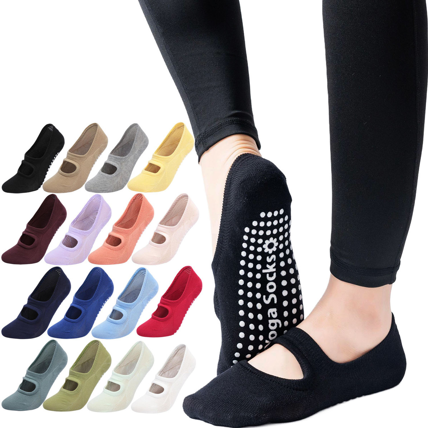 High Quality Women Yoga Socks  - Grip Sock Yoga avaliação e preço