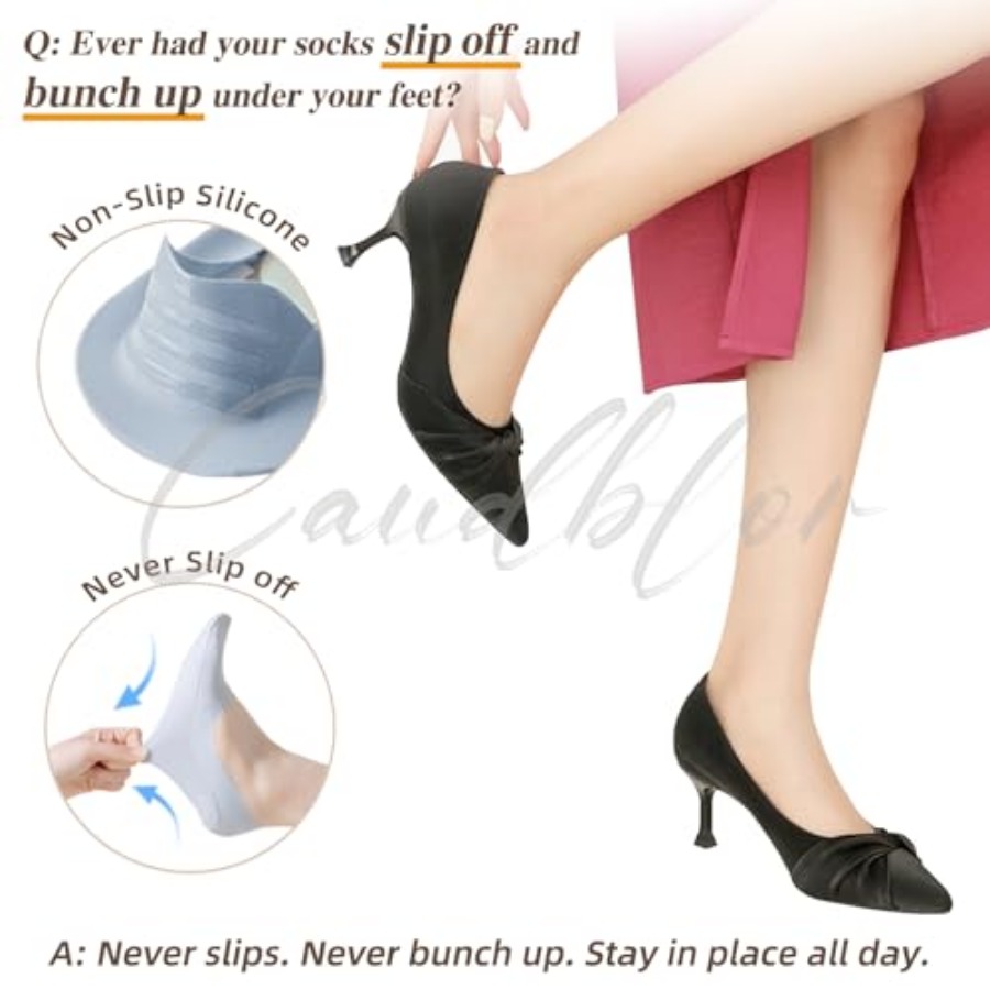 Caudblor Thin No Show Socks Wo - Invisibility Sock Loafer avaliação e preço