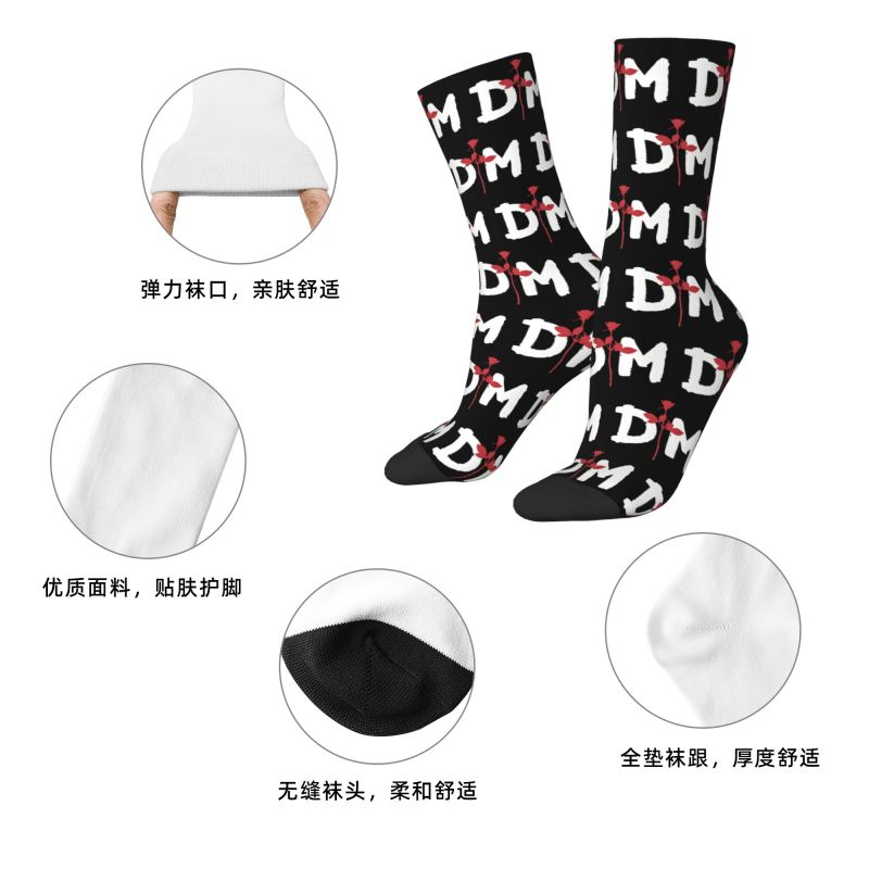 Custom Depeche Mode Mens Crew  - Dress Sock Men avaliação e preço