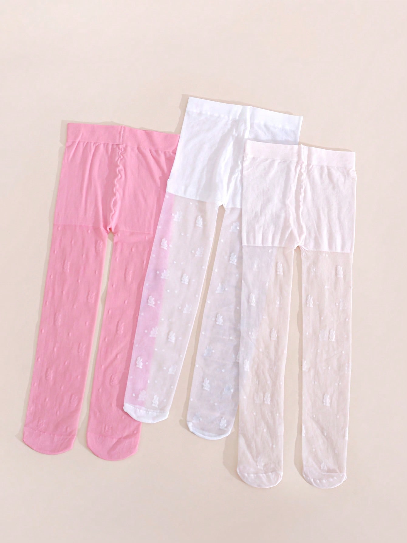 3Pack Girls Rabbit Print Tight - Tights Pantyhose Sheer avaliação e preço