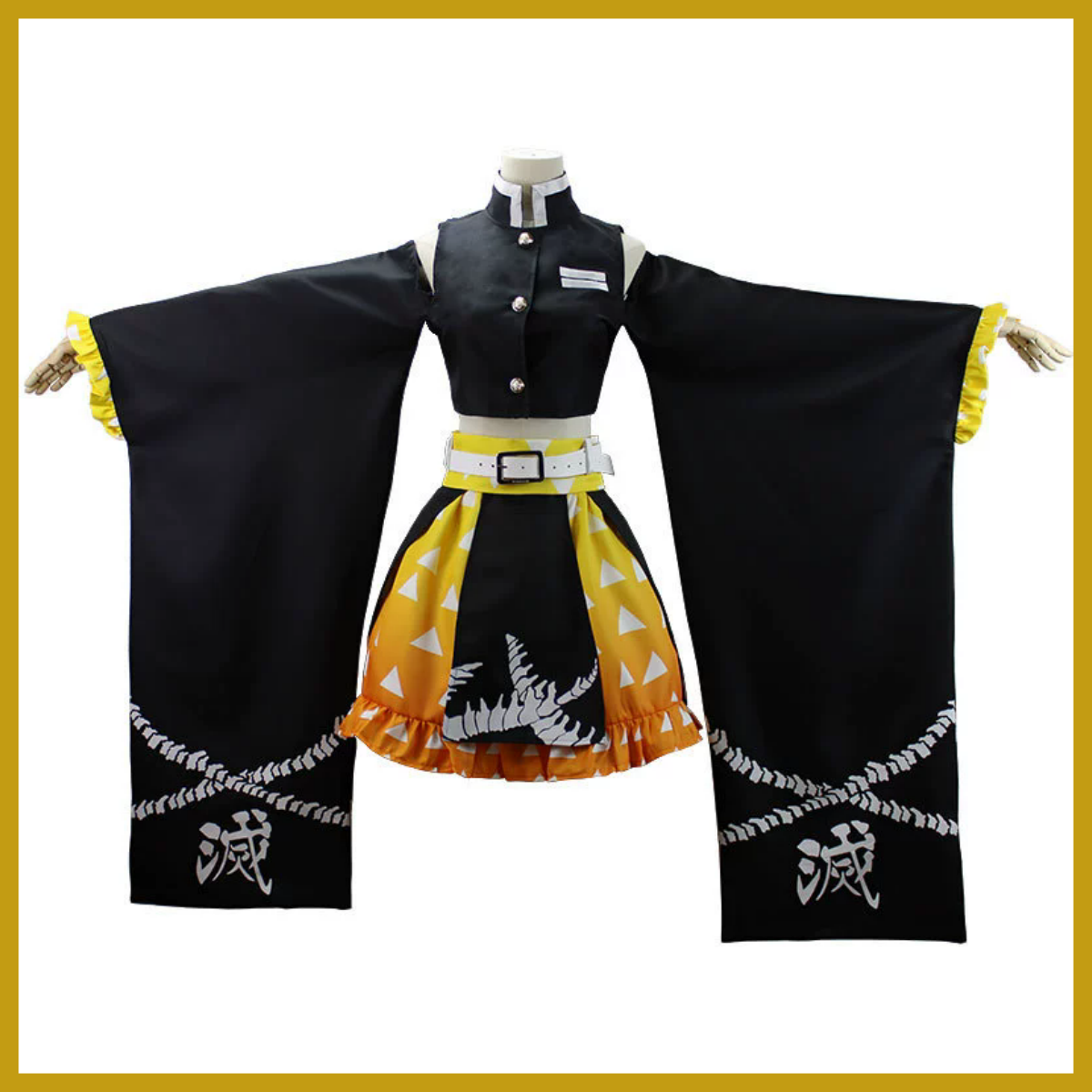 Anime Agatsuma Zenitsu Cosplay - Dress Sock Men avaliação e preço
