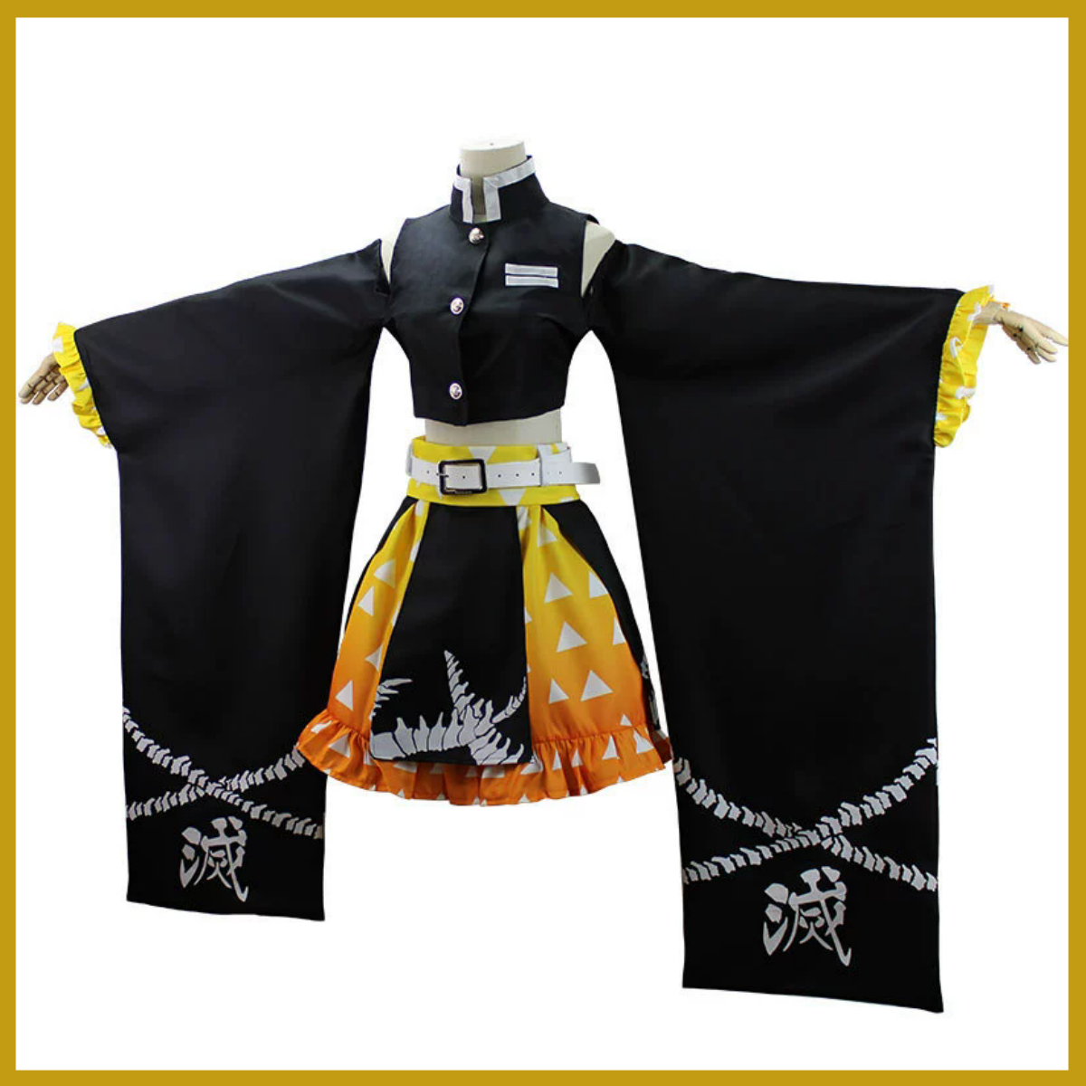 Anime Agatsuma Zenitsu Cosplay - Dress Sock Men avaliação e preço