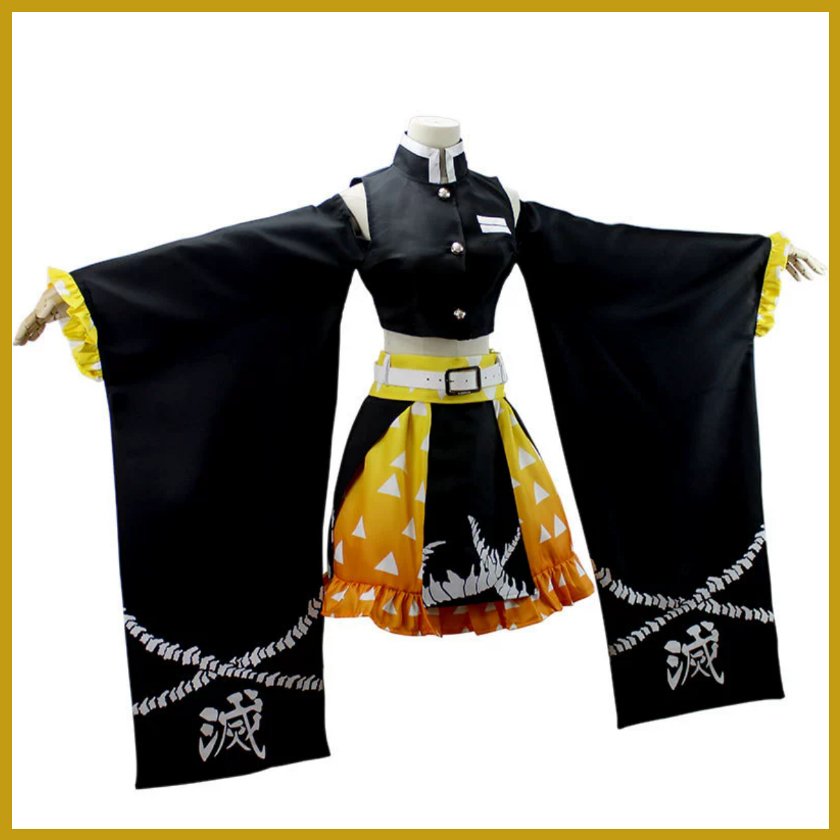 Anime Agatsuma Zenitsu Cosplay - Dress Sock Men avaliação e preço
