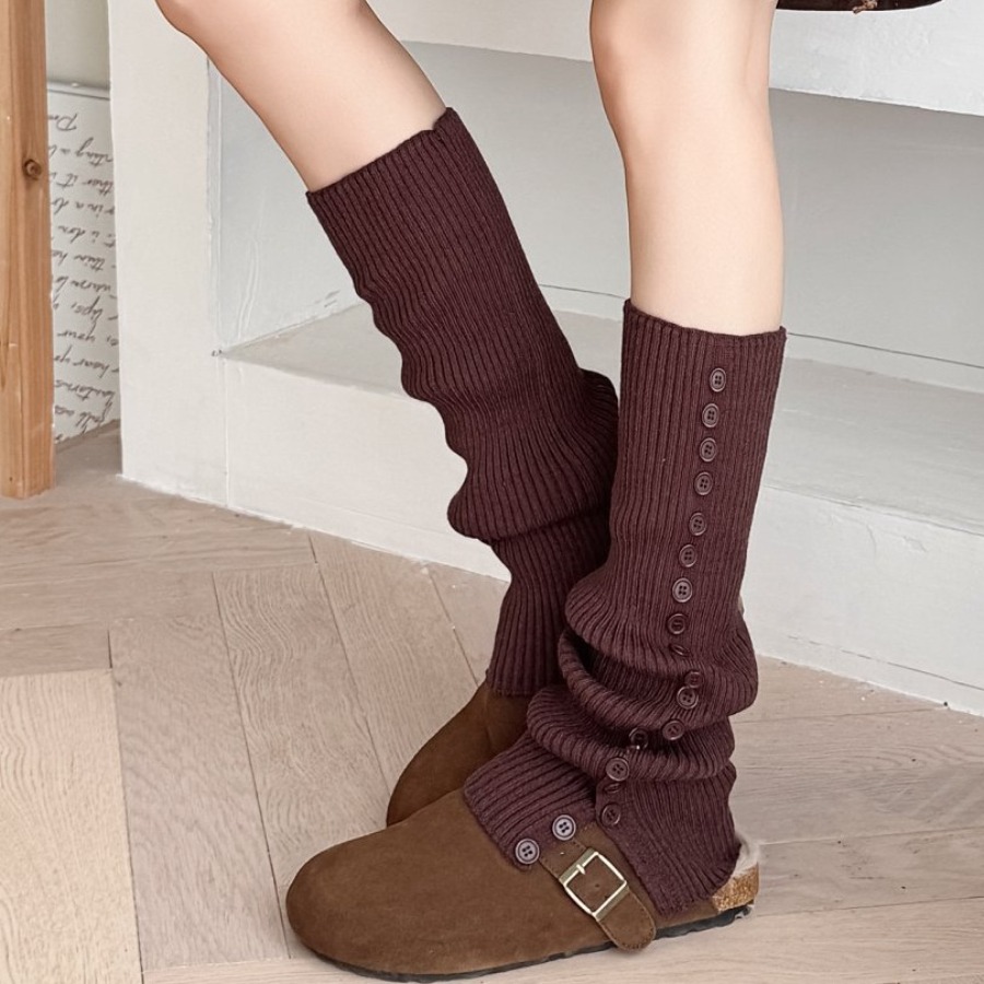 ​New Women's Button Detail Slo - Boot Sock Slouchy avaliação e preço