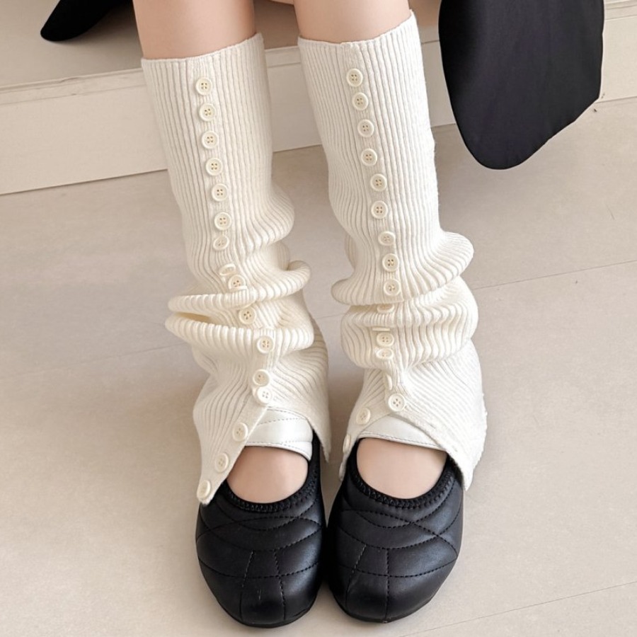 ​New Women's Button Detail Slo - Boot Sock Slouchy avaliação e preço