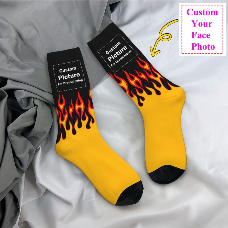 Personalized Custom Photo Logo - Dress Sock Men avaliação e preço