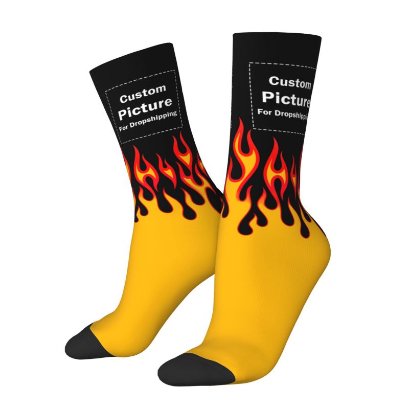 Personalized Custom Photo Logo - Dress Sock Men avaliação e preço