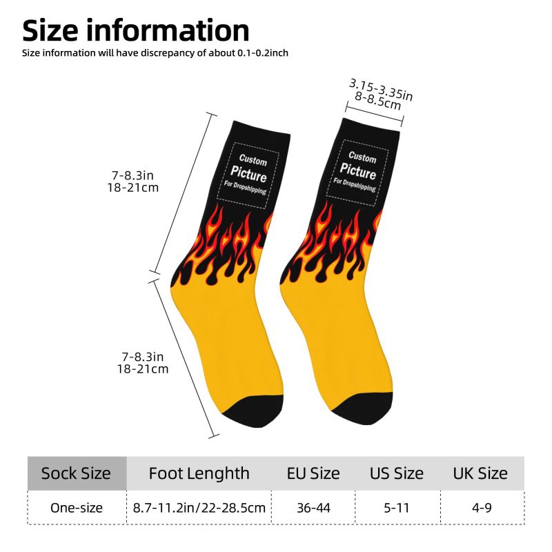 Personalized Custom Photo Logo - Dress Sock Men avaliação e preço