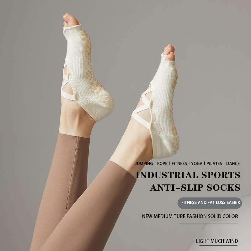 Ladies Yoga Socks Non Slip Gri - Grip Sock Yoga avaliação e preço