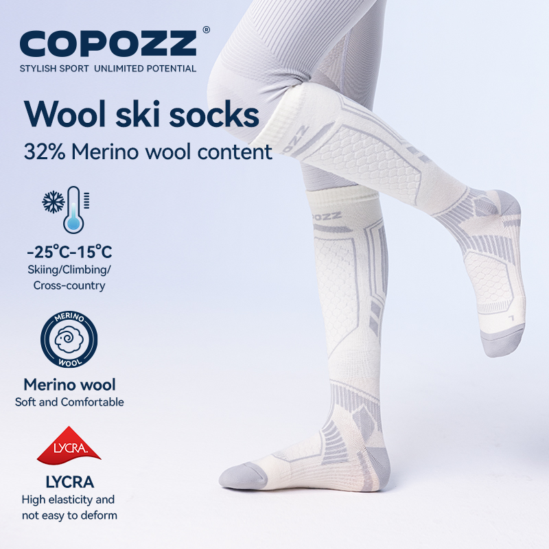 COPOZZ Merino Wool Winter Ski  - Thermal Sock Winter avaliação e preço