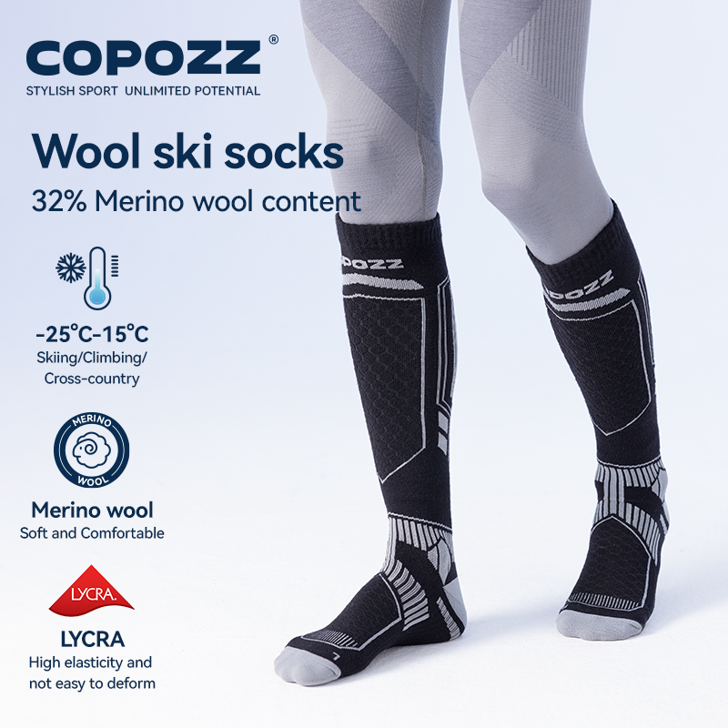 COPOZZ Merino Wool Winter Ski  - Thermal Sock Winter avaliação e preço