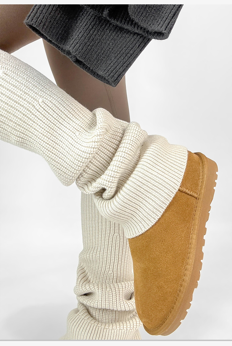 New Women's Leg Warmers Knitte - Boot Sock Slouchy avaliação e preço