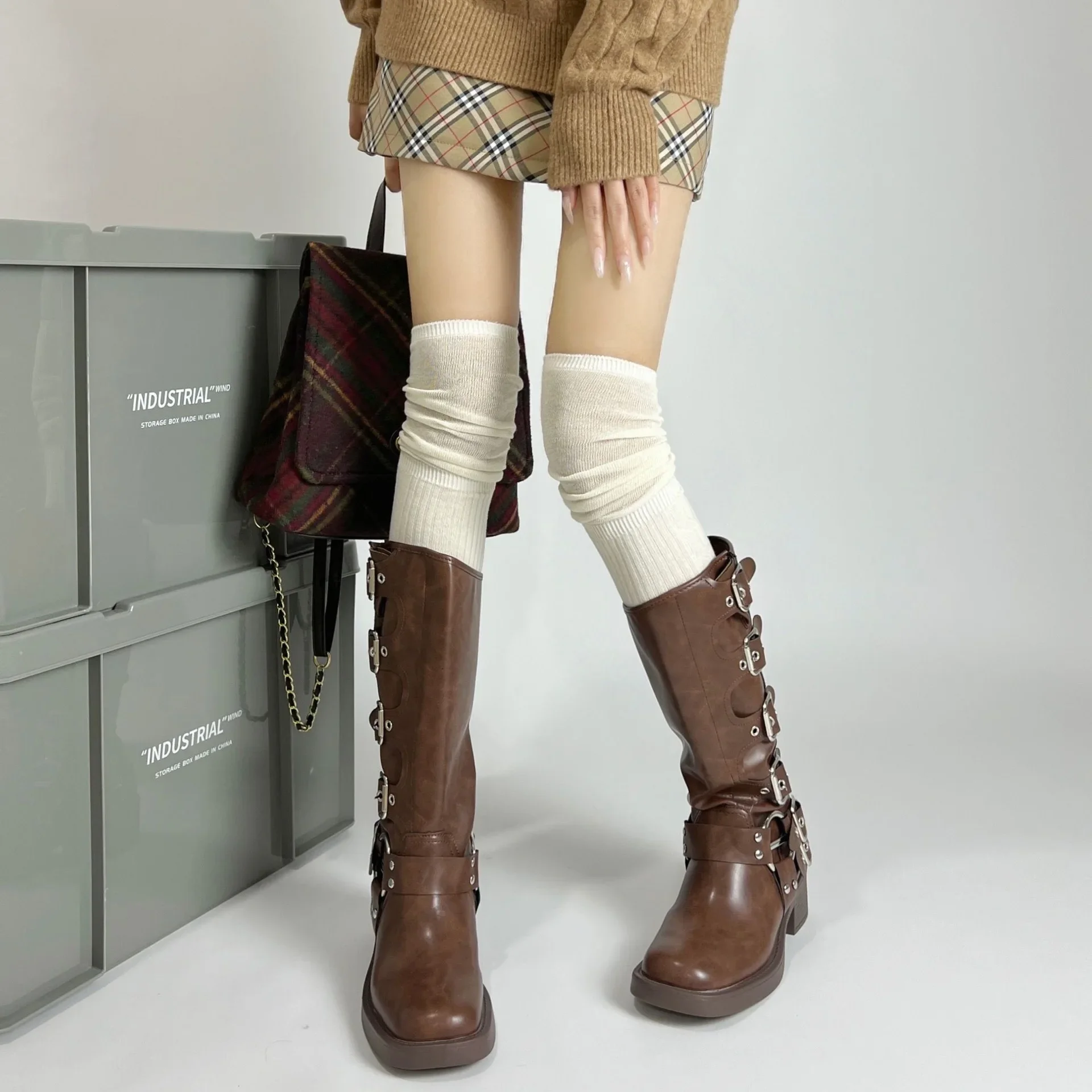 1-10Pairs Women’s Over-the-Kne - Boot Sock Slouchy avaliação e preço