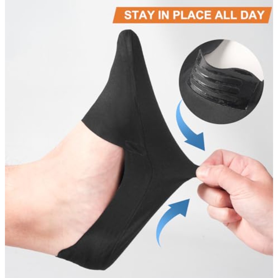 No Show Socks Men Nylon Non Sl - Invisibility Sock Loafer avaliação e preço