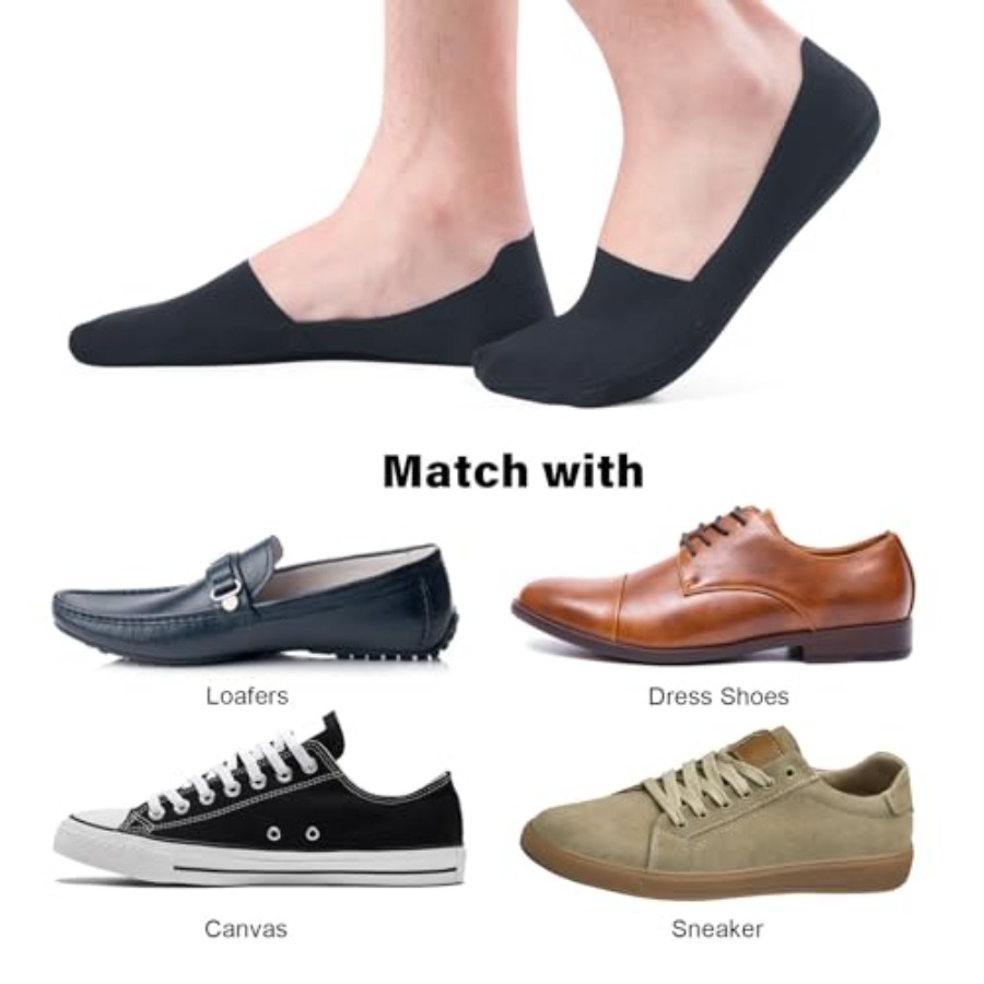 No Show Socks Men Nylon Non Sl - Invisibility Sock Loafer avaliação e preço