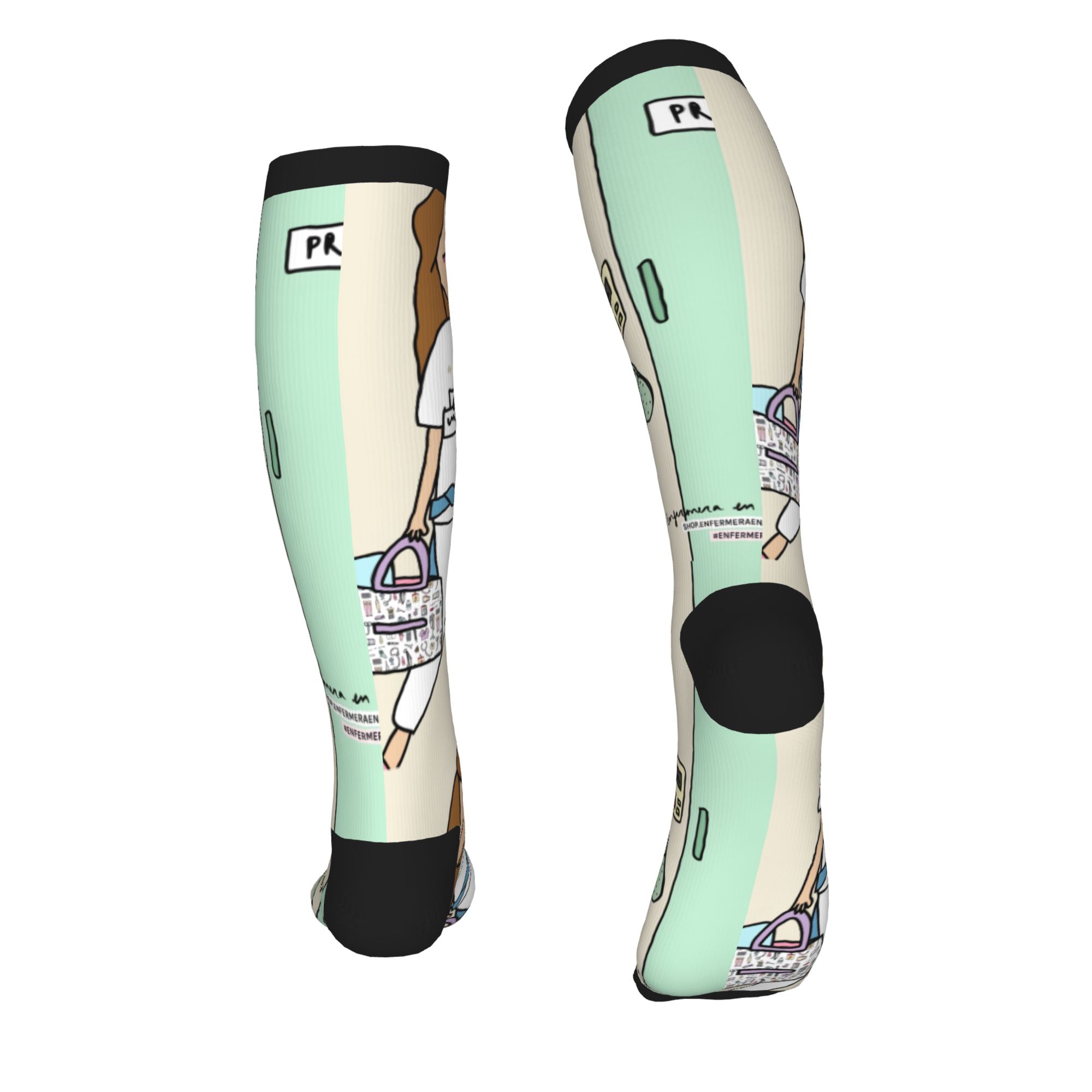 Enfermera En Apuros Doctor Nur - Compression Sock Medical avaliação e preço