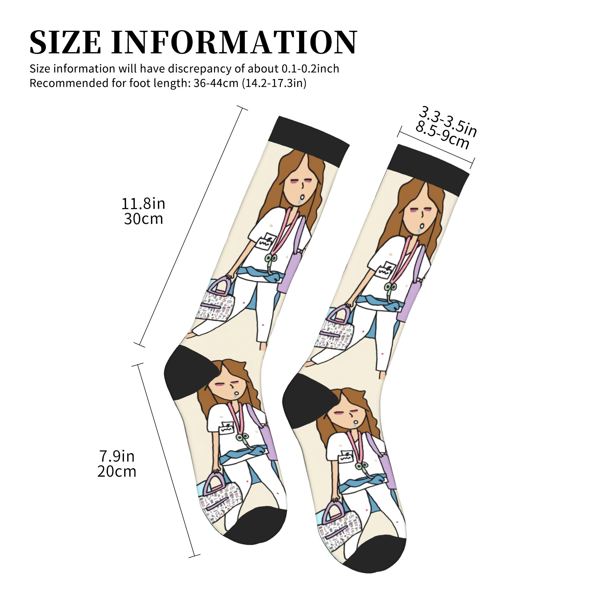 Enfermera En Apuros Doctor Nur - Compression Sock Medical avaliação e preço