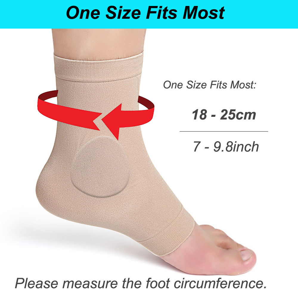 1Pair Boot Bumper Gel Pad Slee - Ankle Brace Sock avaliação e preço