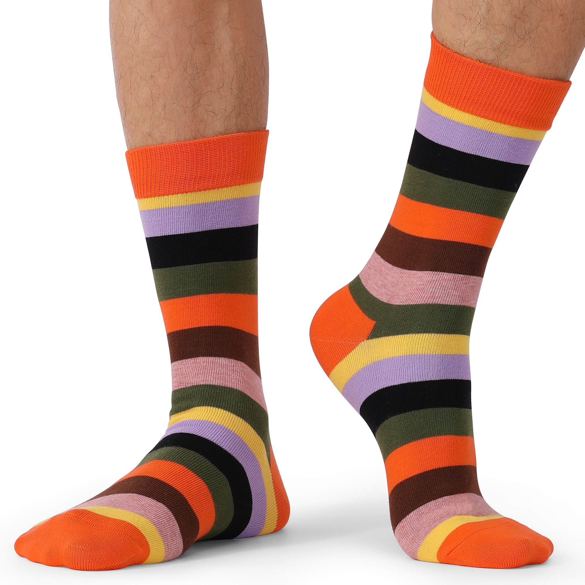 5Pairs Mens Fun Dress Socks, P - Cotton Crew Sock Pack avaliação e preço
