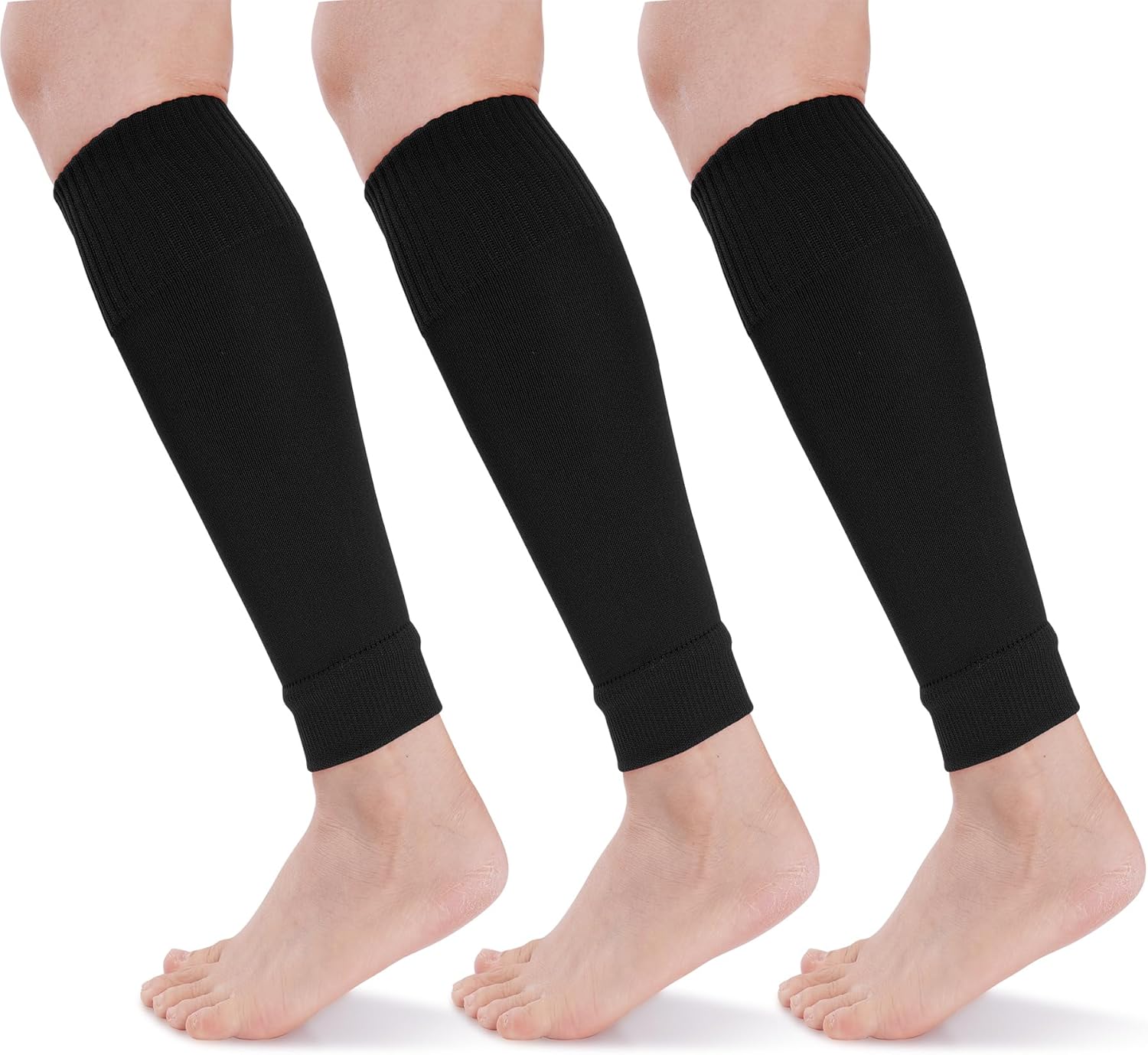 1 Pair Soccer Leg Sleeves Comp - Compression Sleeve Calf avaliação e preço