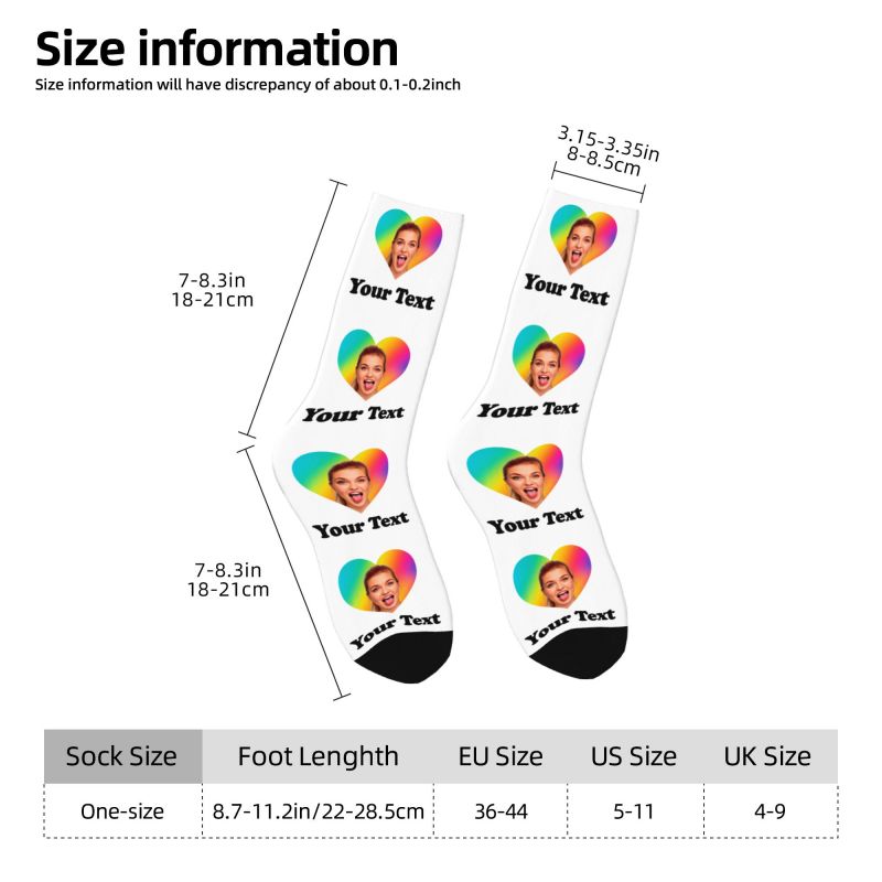 Personalized Photo Text Custom - Dress Sock Men avaliação e preço
