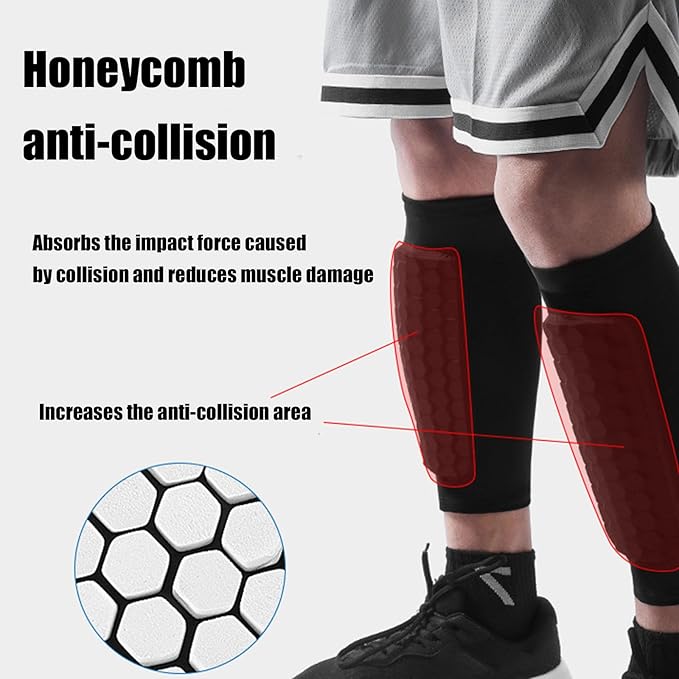 Soccer Shin Guards Shin Guard  - Compression Sleeve Calf avaliação e preço