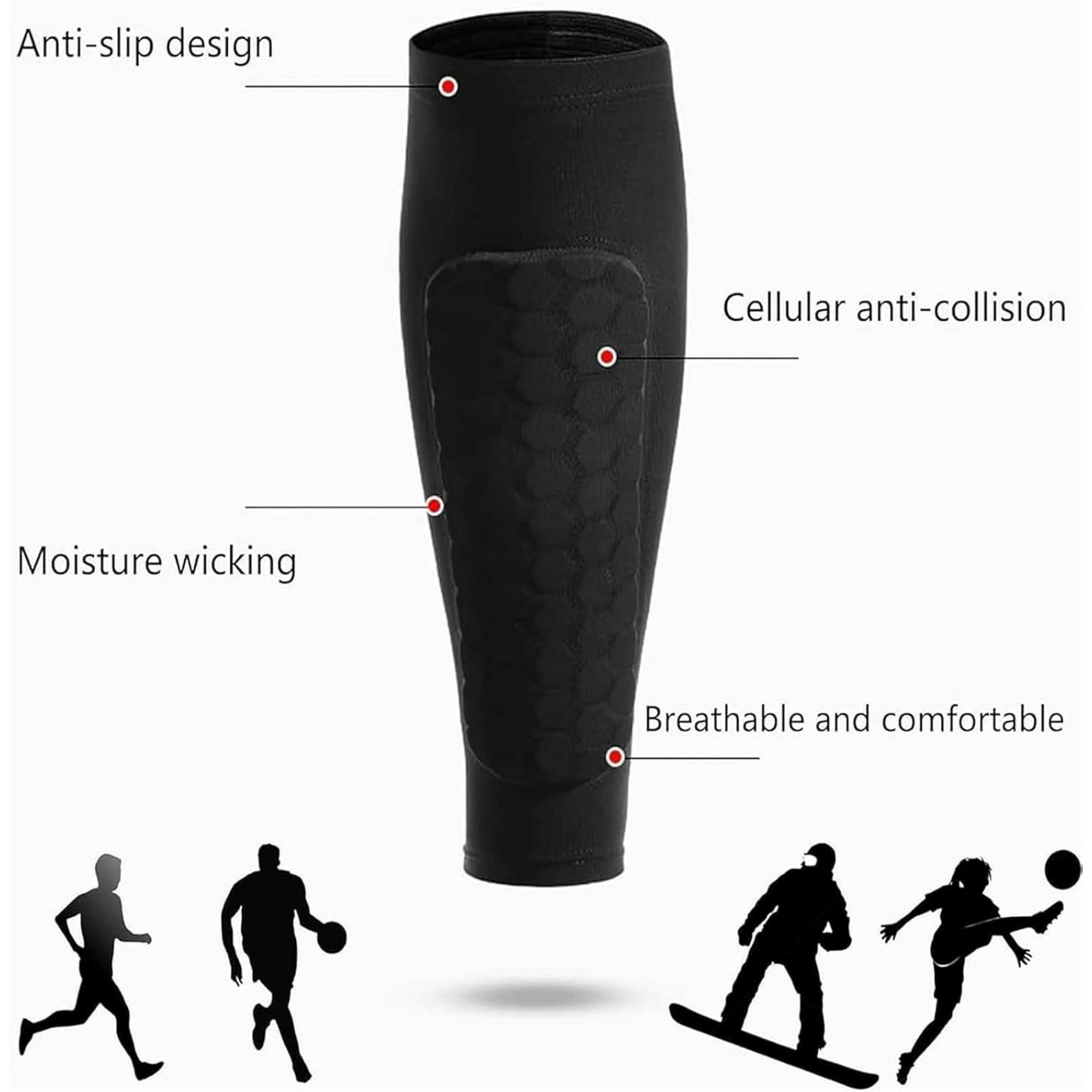 Soccer Shin Guards Shin Guard  - Compression Sleeve Calf avaliação e preço