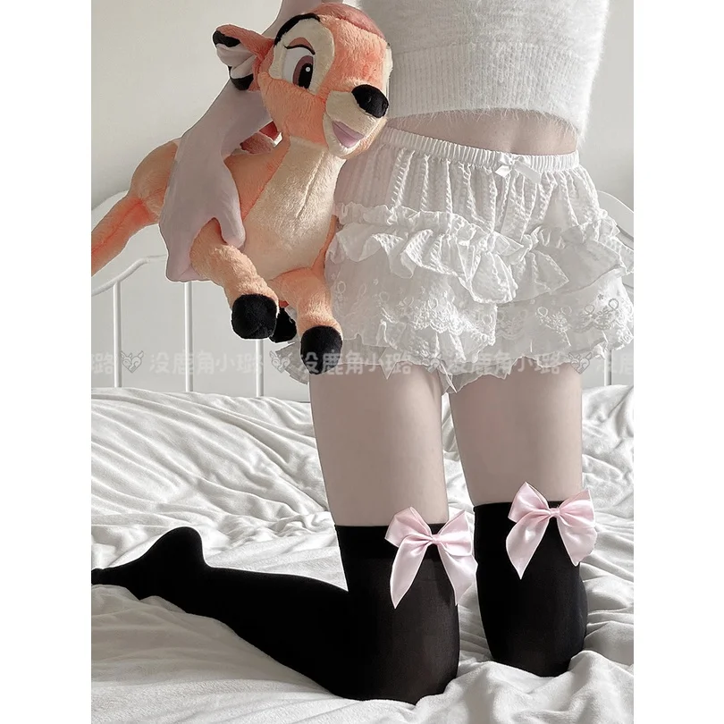 Sexy Women's Hosiery Pink Bow  - Thigh High Sock Stay Up avaliação e preço