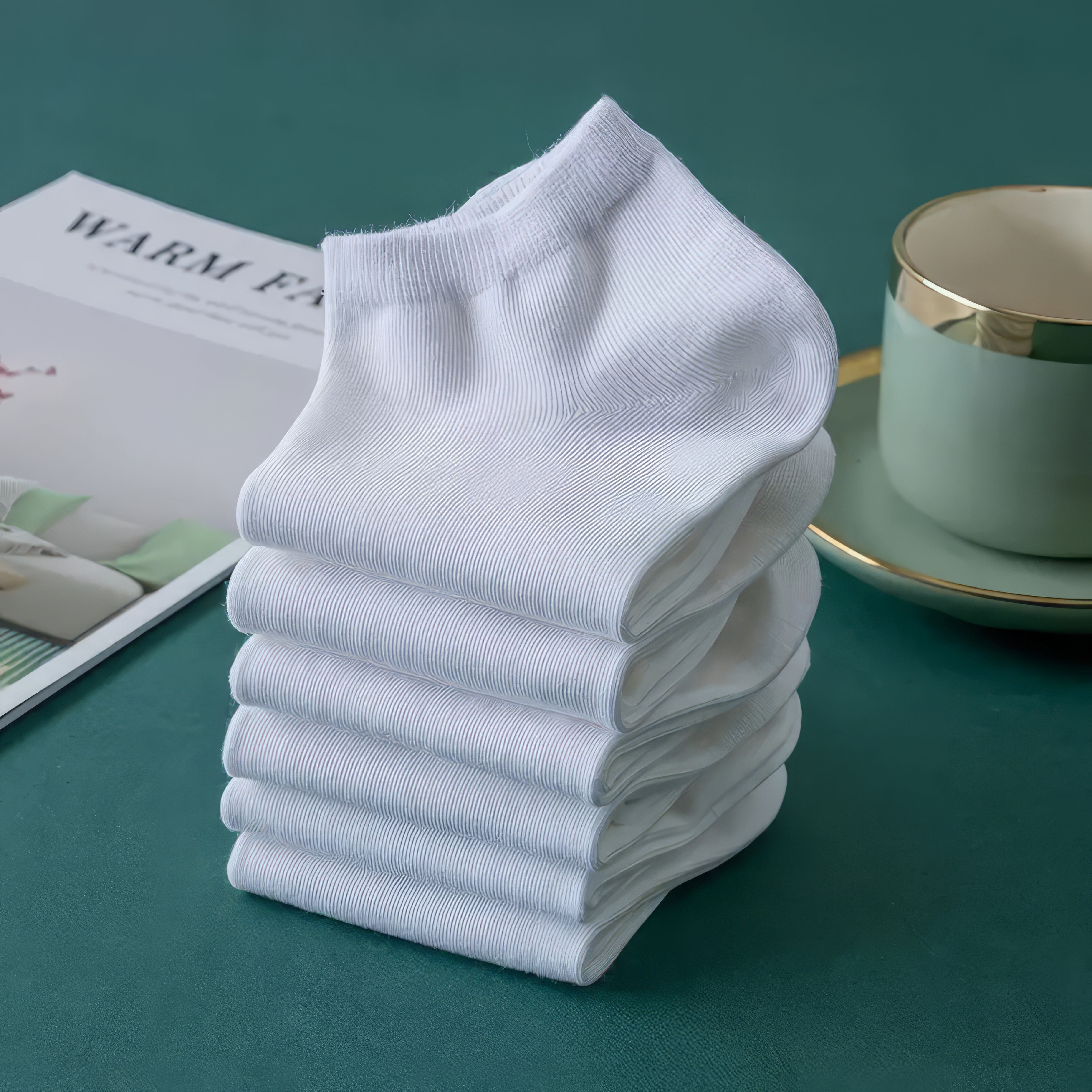 10-Pairs Comfortable Crew Sock - Cotton Crew Sock Pack avaliação e preço