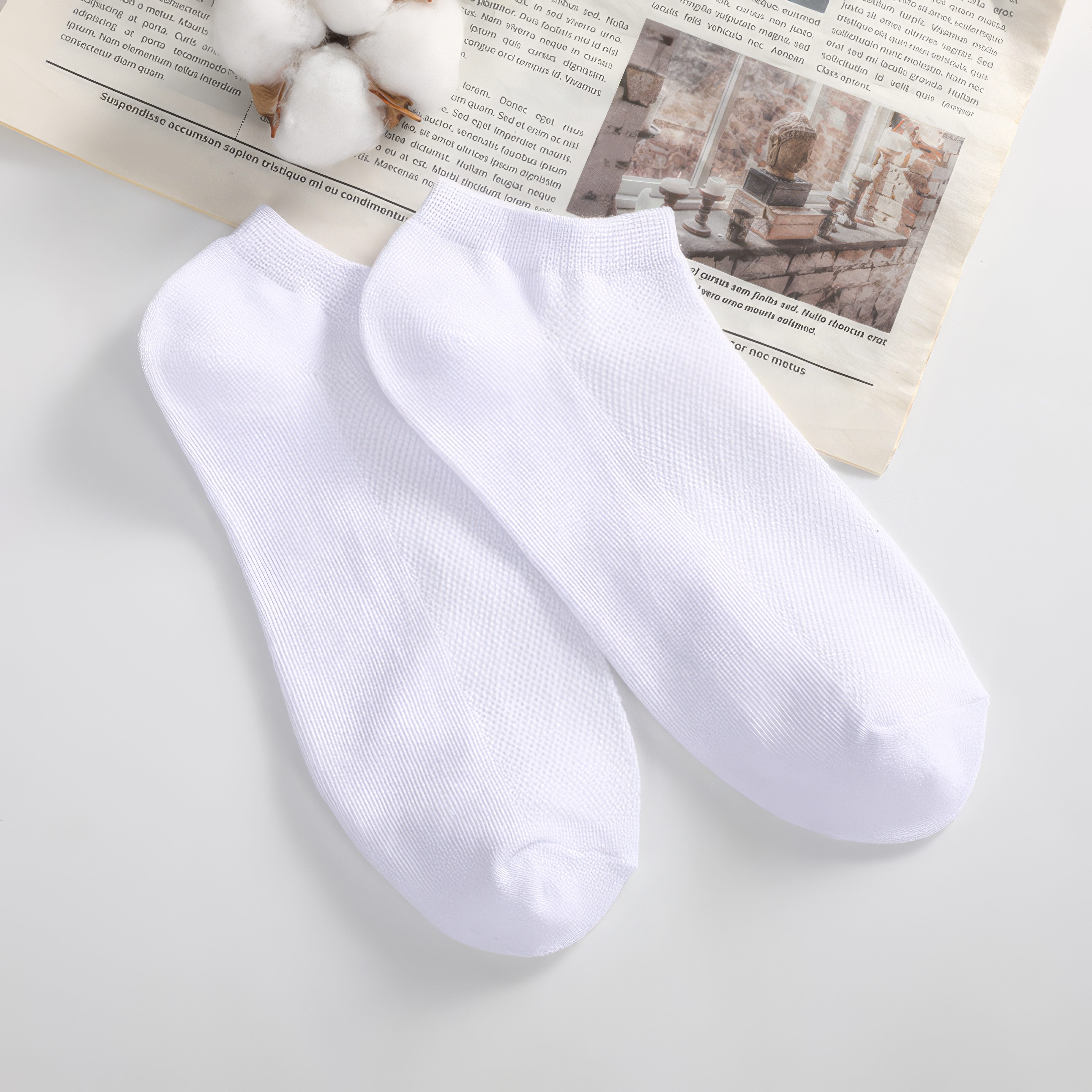10-Pairs Comfortable Crew Sock - Cotton Crew Sock Pack avaliação e preço