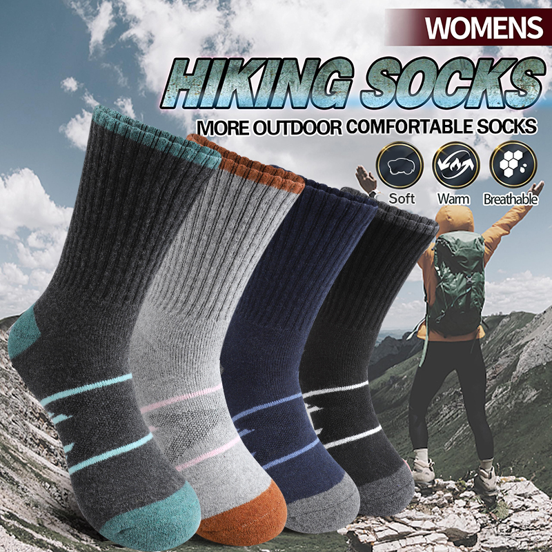 4Pairs Winter Women Mid Tube S - Wool Hiking Sock avaliação e preço