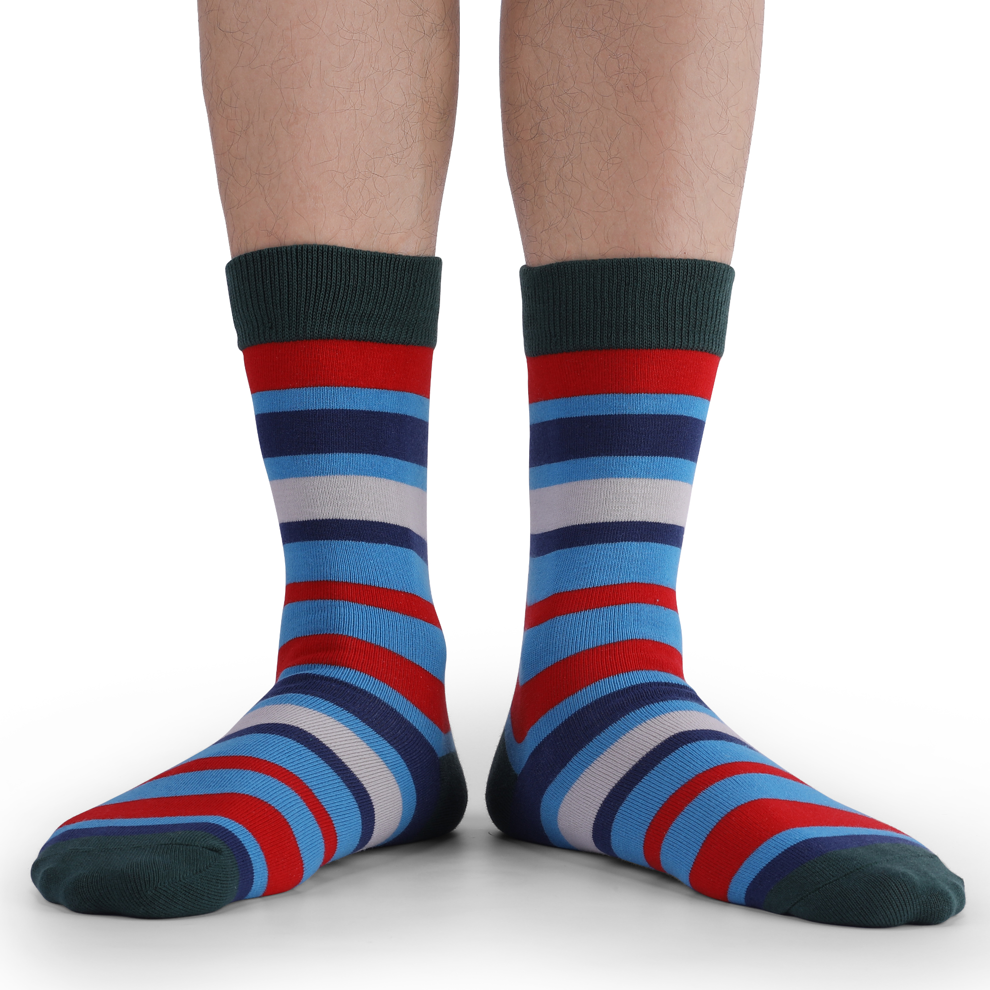 5Pairs Mens Fun Dress Socks, P - Cotton Crew Sock Pack avaliação e preço