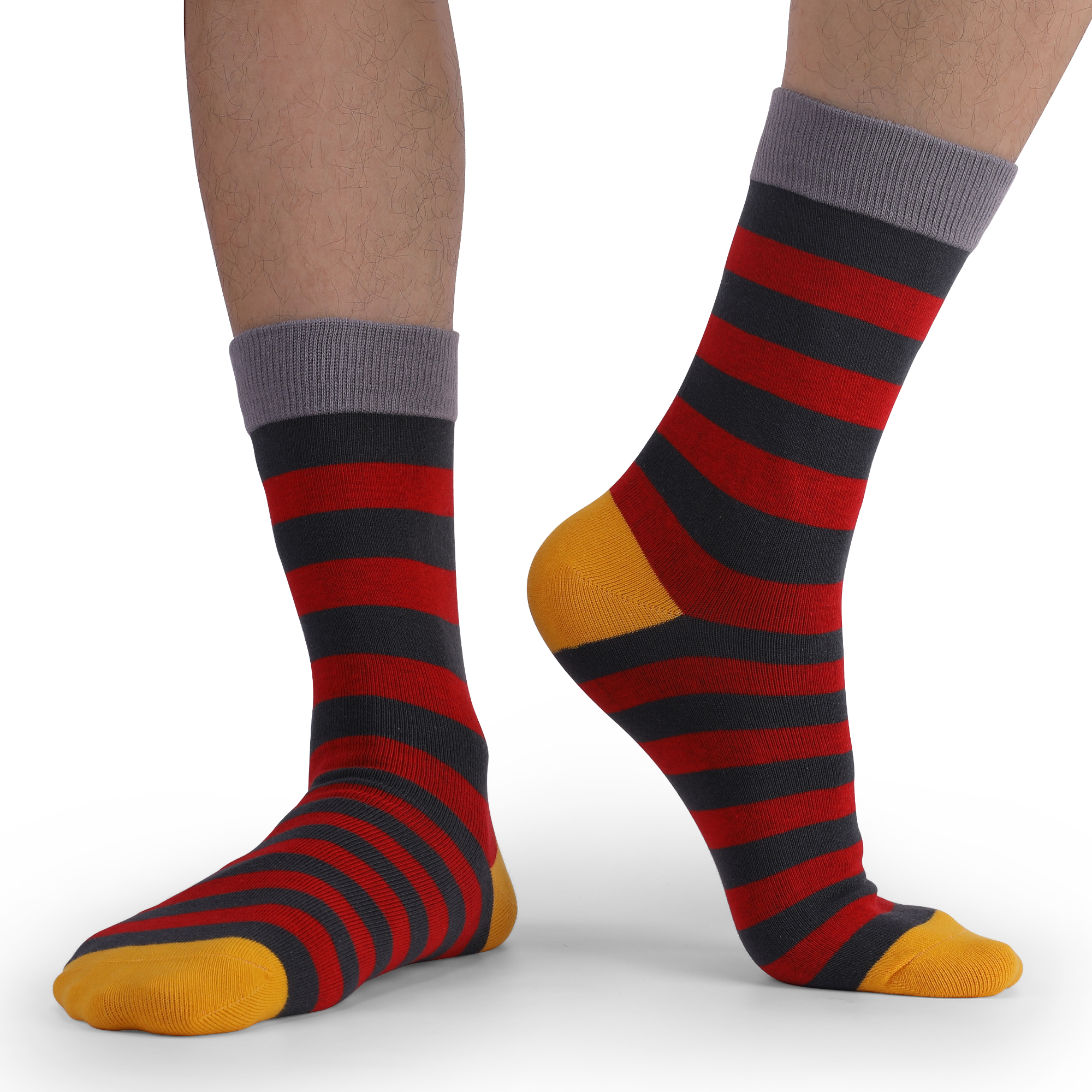 5Pairs Mens Fun Dress Socks, P - Cotton Crew Sock Pack avaliação e preço