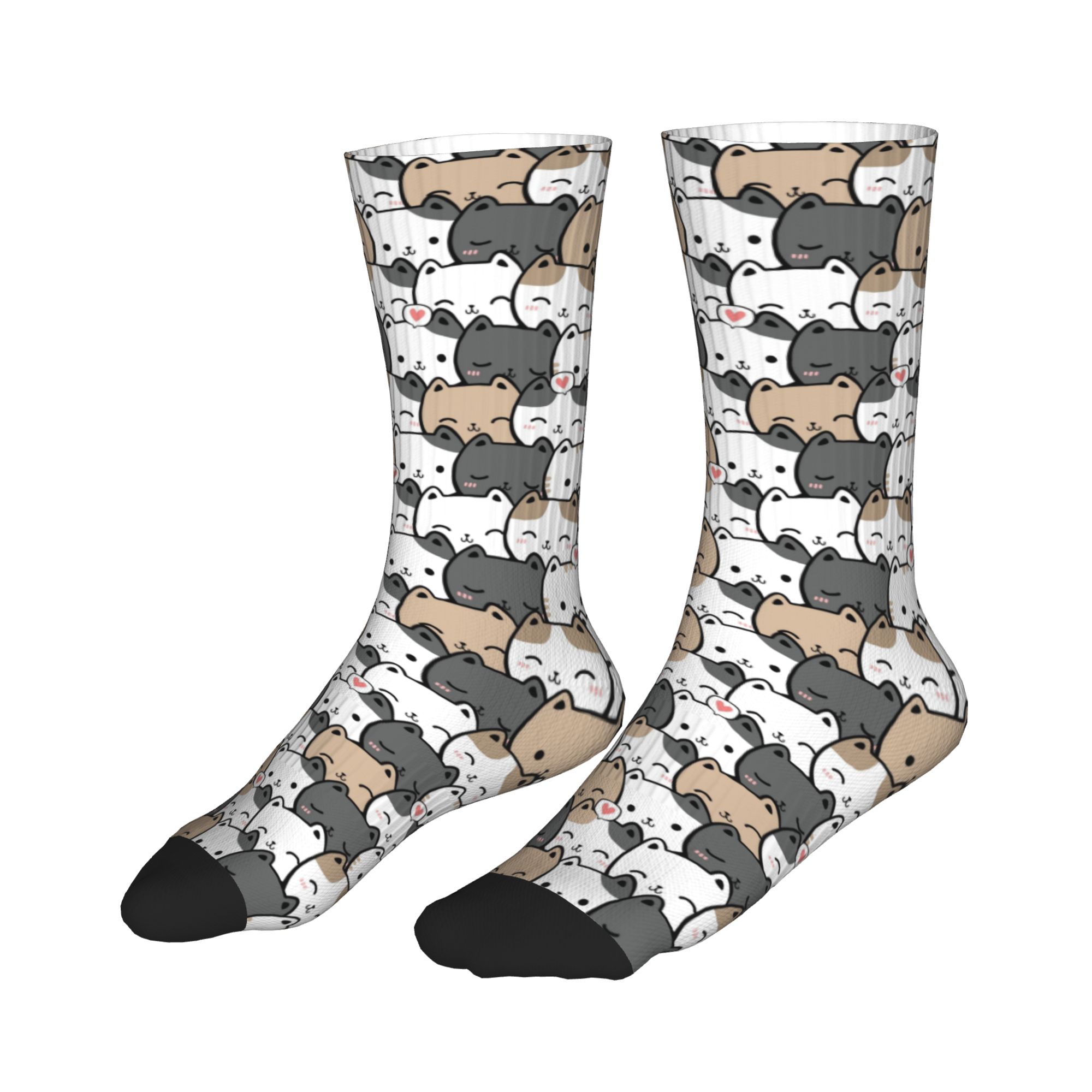 Funny Mens Cute Kitten Cat Doo - Dress Sock Men avaliação e preço