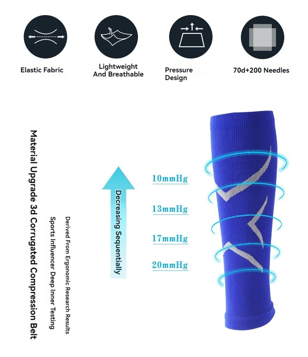 1Pairs Unisex Sports Leg Cover - Compression Sleeve Calf avaliação e preço