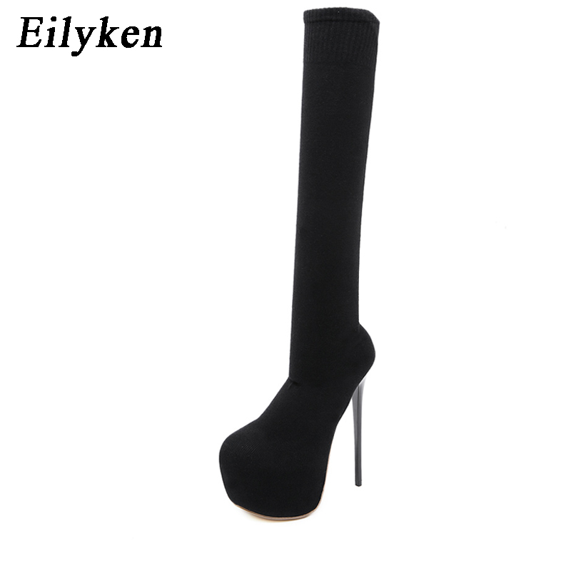 Eilyken Fashion Platform Stret - Knee High Sock Women avaliação e preço