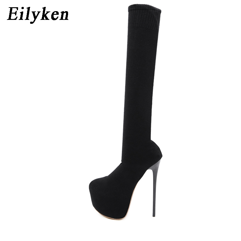Eilyken Fashion Platform Stret - Knee High Sock Women avaliação e preço