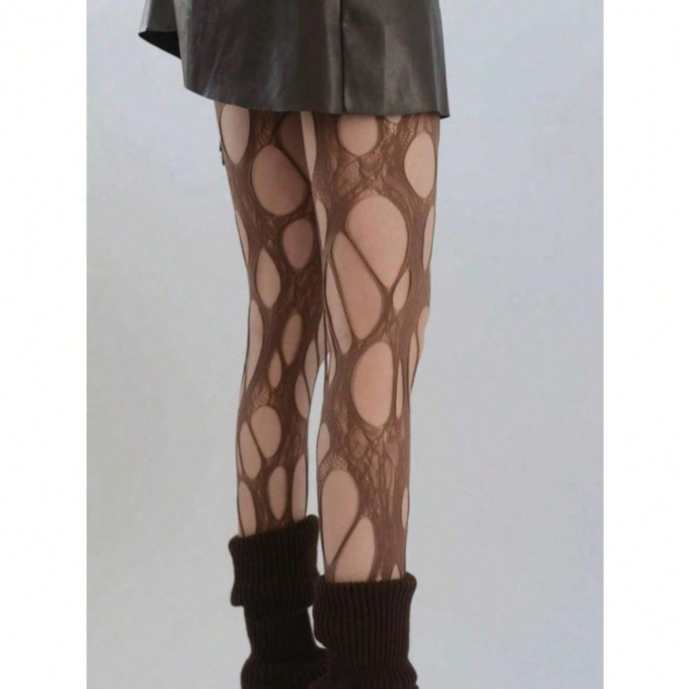 Women's Solid Color Cut Out Sh - Tights Pantyhose Sheer avaliação e preço