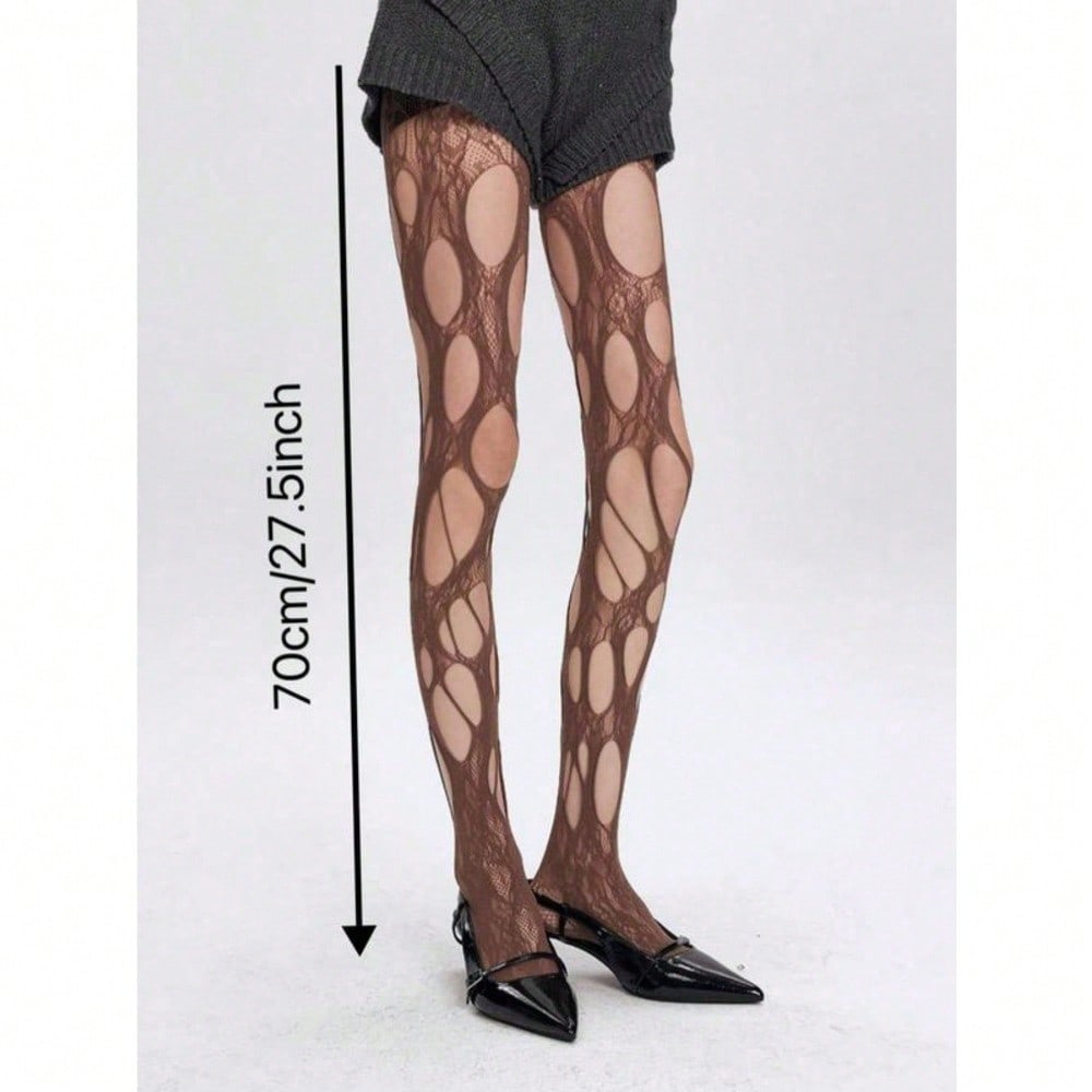Women's Solid Color Cut Out Sh - Tights Pantyhose Sheer avaliação e preço