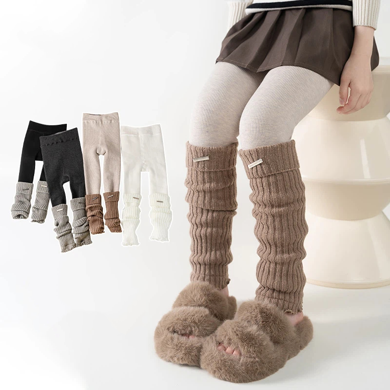 Kids Thermal Thickened Legging - Boot Sock Slouchy avaliação e preço